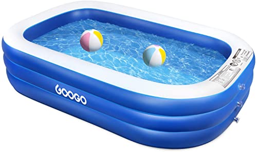 GOOGO-Family-Inflatable-Swimming-Pool,-92-x-56-x-20-inch-Full-Sized-Inflatable-Lounge-Pool-for-Kiddie