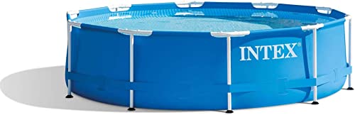 Intex-28200EH-10-Foot-x-30-Inch-Outdoor-Metal-Frame-Above-Ground-Round-Swimming-Pool